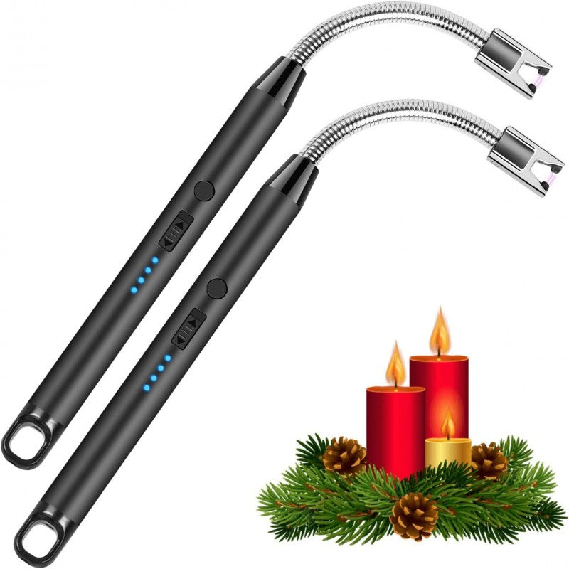 Rechargeable Electric Arc Lighter with Flexible Neck – Windproof &amp; Safe for Kitchen