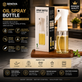 Premium Oil Spray Bottle for Cooking – Fine Mist Olive Oil Sprayer | Refillable Kitchen Oil Dispenser for Air Fryer, Baking & BBQ