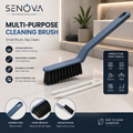 Multi-Purpose Bathroom Cleaning Brush – Long Handle Tile & Grout Scrubber | Hard Bristle Cleaning Brush for Sinks, Faucets, Edges & Tight Spaces