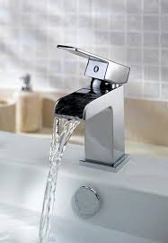 Premium Chrome Waterfall Basin Mixer Tap – Modern Single Lever Bathroom Faucet