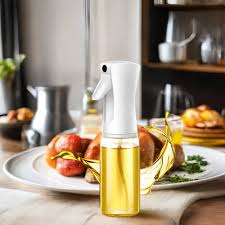 Premium Oil Spray Bottle for Cooking – Fine Mist Olive Oil Sprayer | Refillable Kitchen Oil Dispenser for Air Fryer, Baking & BBQ