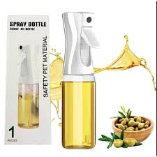 Premium Oil Spray Bottle for Cooking – Fine Mist Olive Oil Sprayer | Refillable Kitchen Oil Dispenser for Air Fryer, Baking & BBQ