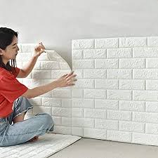 5 Pcs 3D Waterproof Brick Wall Sheets 70×77cm – Self-Adhesive Peel & Stick Wall Panels | Realistic Brick Wallpaper for Home Decor