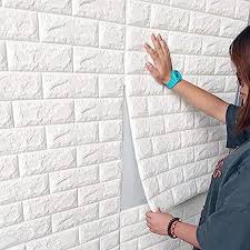 5 Pcs 3D Waterproof Brick Wall Sheets 70×77cm – Self-Adhesive Peel & Stick Wall Panels | Realistic Brick Wallpaper for Home Decor