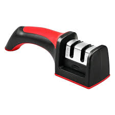 2-Stage Knife Sharpener – Tungsten Steel Kitchen Knife & Scissor Sharpener | Coarse & Fine Sharpening Slots with Non-Slip Base