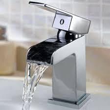 Premium Chrome Waterfall Basin Mixer Tap – Modern Single Lever Bathroom Faucet