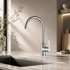 Premium 304 Stainless Steel Kitchen Tap – Single Lever Mixer Faucet with 360° Swivel Spout