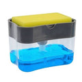 2-in-1 Soap Pump Dispenser &amp; Sponge Holder – Kitchen Sink Dishwashing Organizer